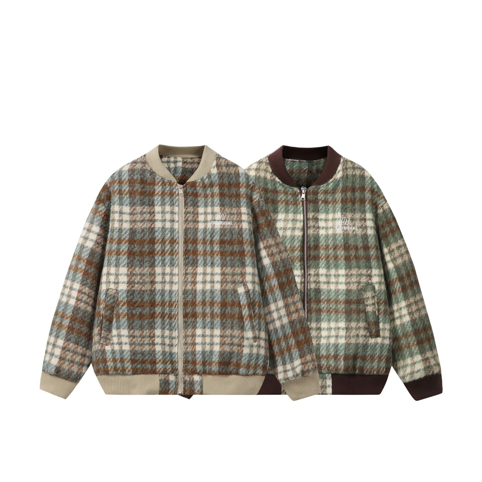 Color-Blocked Plaid Versatile Baseball Jacket For Men And Women | MuddyStock Originals eprolo