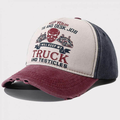 Peaked Hard Top Summer Letter Printing Stylish Baseball Cap MuddyStock