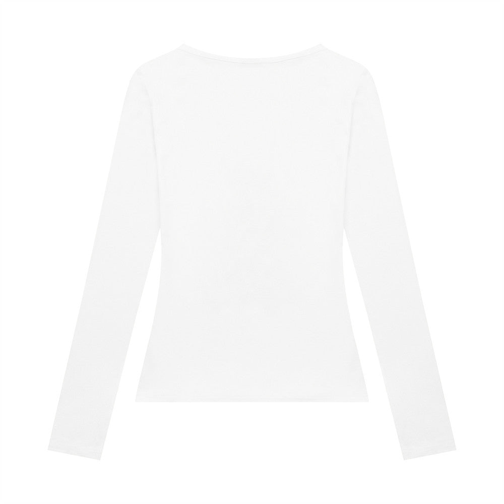 Letter Print Long Sleeve T-Shirt For Women | MuddyStock Originals eprolo