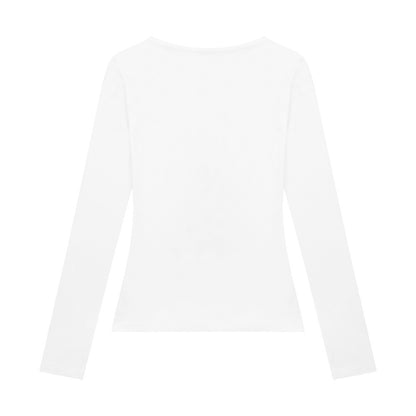 Letter Print Long Sleeve T-Shirt For Women | MuddyStock Originals eprolo