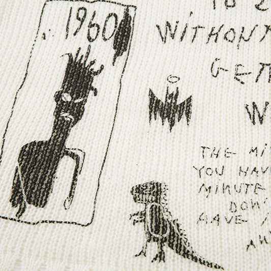 Autumn and Winter Graffiti Sweater Lazy Round Neck Long Sleeve Knitwear Top for Men and Women eprolo