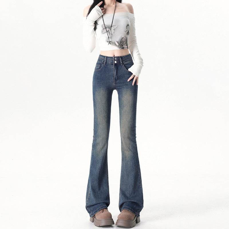 Double Button Flared Jeans For Women | MuddyStock Originals MuddyStock