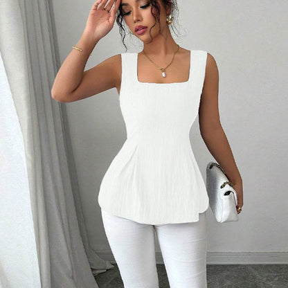 Sleeveless camisole drawstring top slim fit pullover for women | MuddyStock Originals MuddyStock