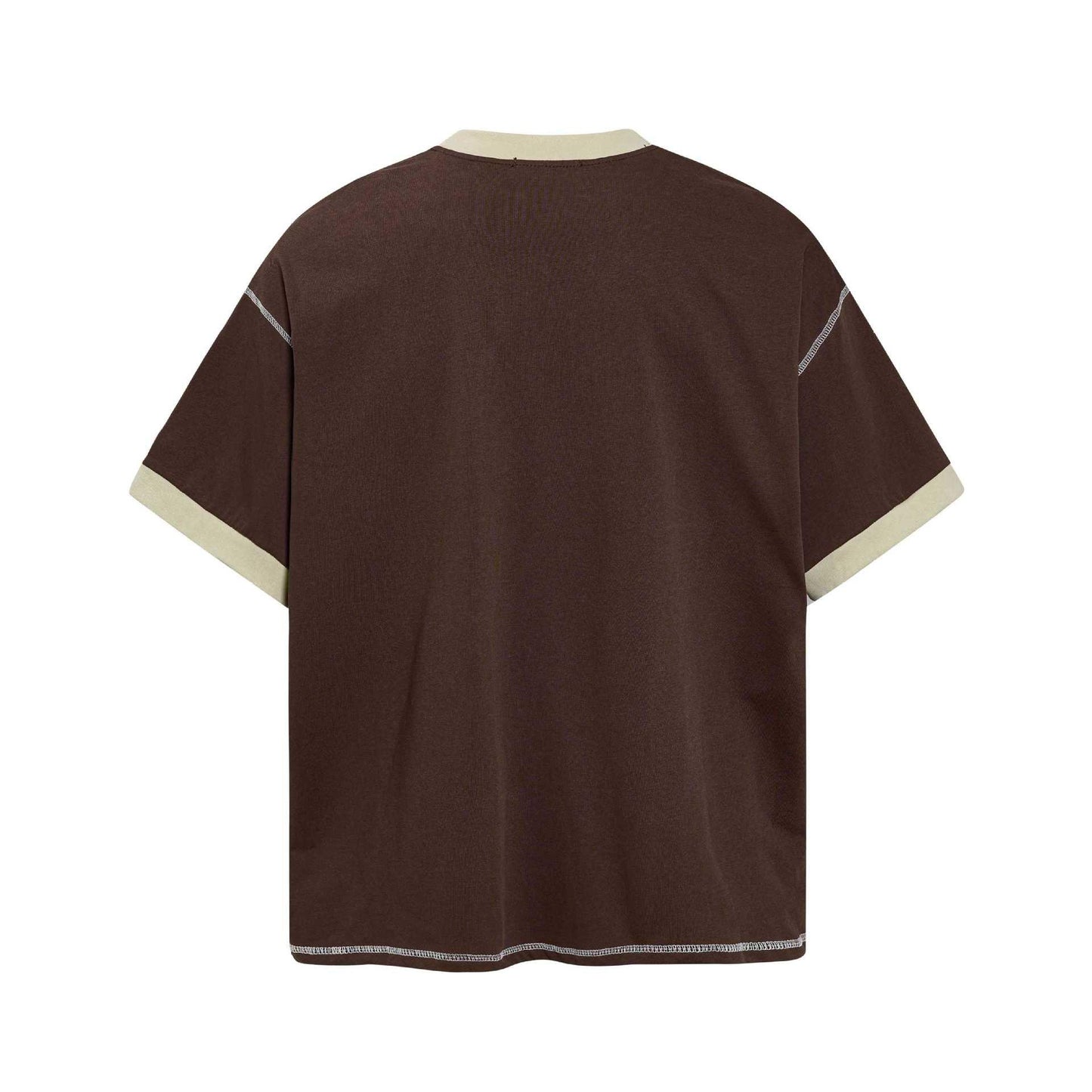 Color blocking edging short sleeved t-shirt for men | MuddyStock Originals