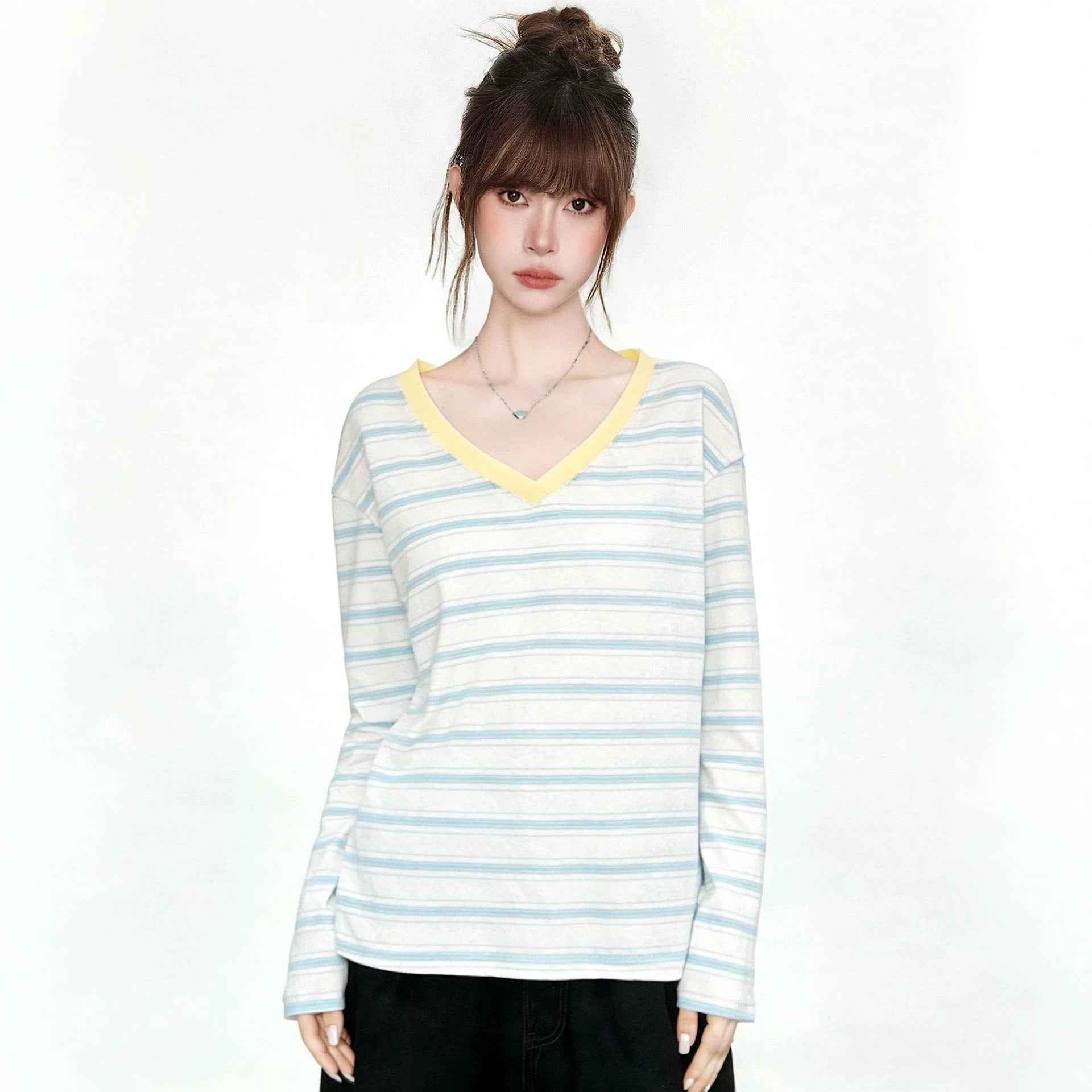 Loose Slim-Fitting Long Sleeve T-Shirt For Women | MuddyStock Originals