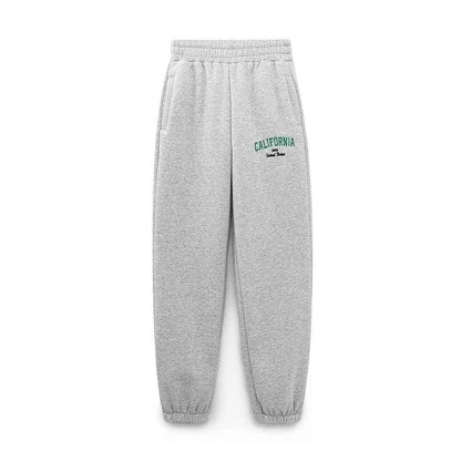 Text embroidered sweatshirt + jogging pants for women | MuddyStock Originals