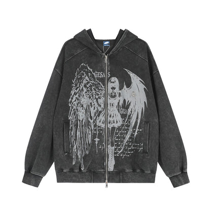 Angel made old hoodie for men and women | MuddyStock Originals