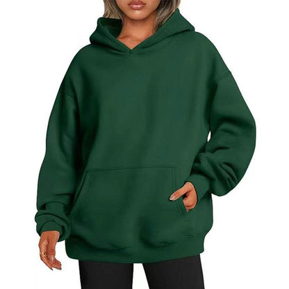 Hooded Sweatshirt with Pockets For Women | MuddyStock Originals Dark Green MuddyStock