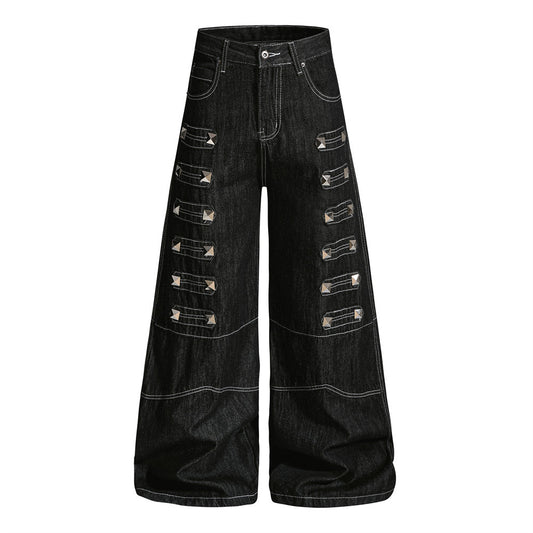 Wide leg jeans men's pants | MuddyStock Originals