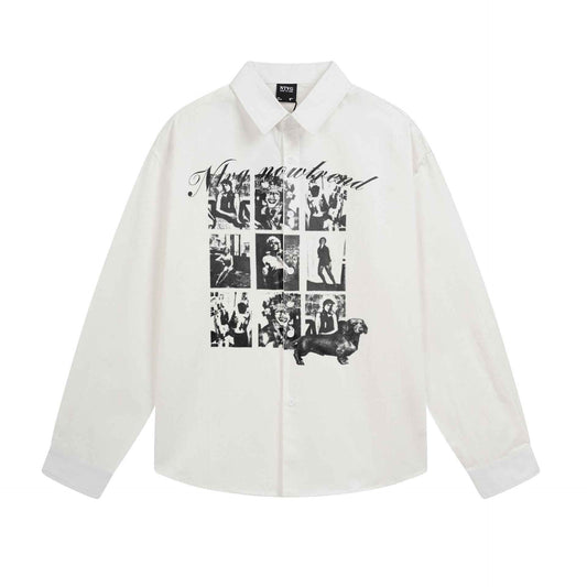 Abstract printed loose fitting men's and women's shirt | MuddyStock Originals MuddyStock