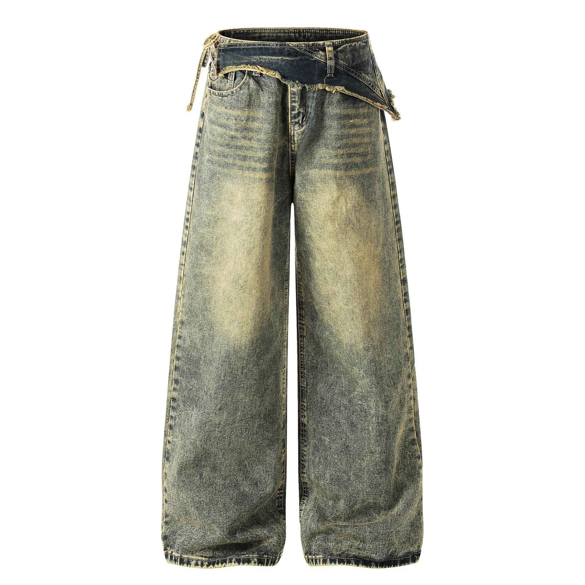 Retro washed distressed jeans for women | MuddyStock Originals Blue