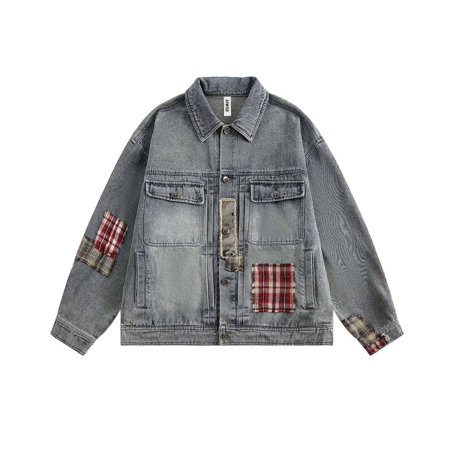 Washed denim jacket jacket Rust Blue eprolo