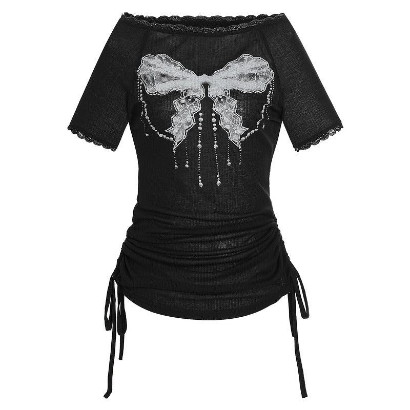 Short Sleeve T-Shirt Top For Women | MuddyStock Originals Black eprolo