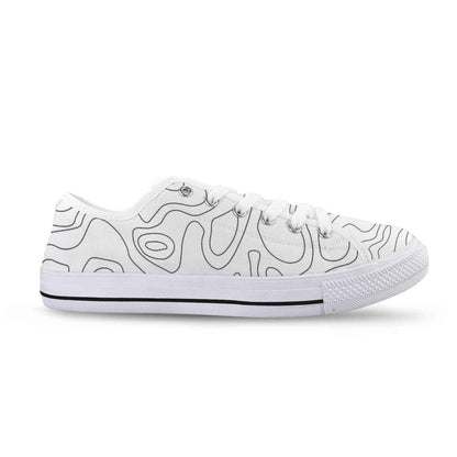 Seattle Low Top Men's Shoes With Abstract Design