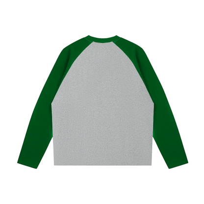 Color-Blocked Raglan Long-Sleeve T-Shirt For Women | MuddyStock Originals