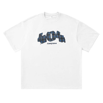 Plaid Digital Printing Short Sleeve Summer New White MuddyStock