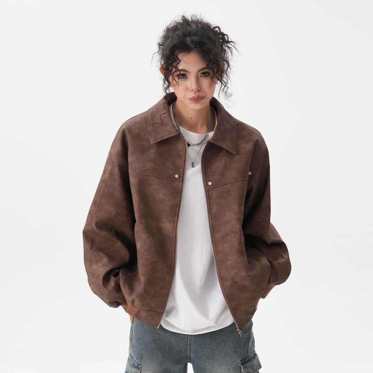 Retro Brown Coat For Women MuddyStock