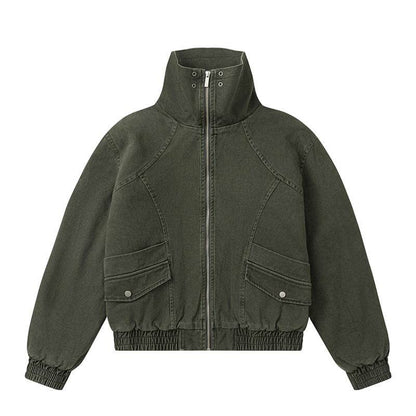 High Collar Warm Cotton-padded Puffer Jacket For Men MuddyStock