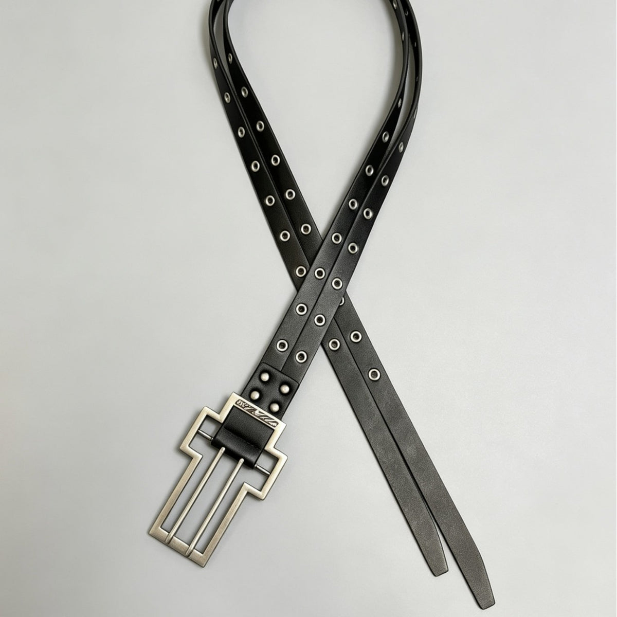 Fashionable Double-Prong Buckle Punk Style