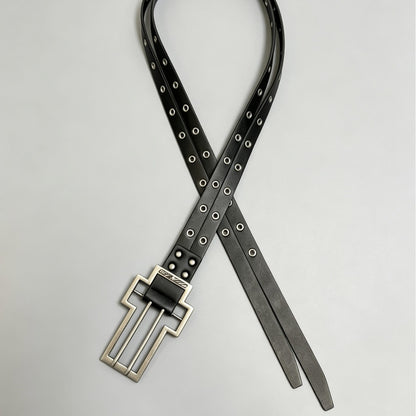 Fashionable Double-Prong Buckle Punk Style