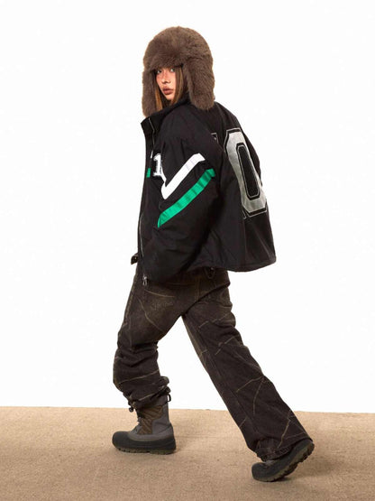 Striped Retro Cotton Coat Puffer Jacket For Women MuddyStock