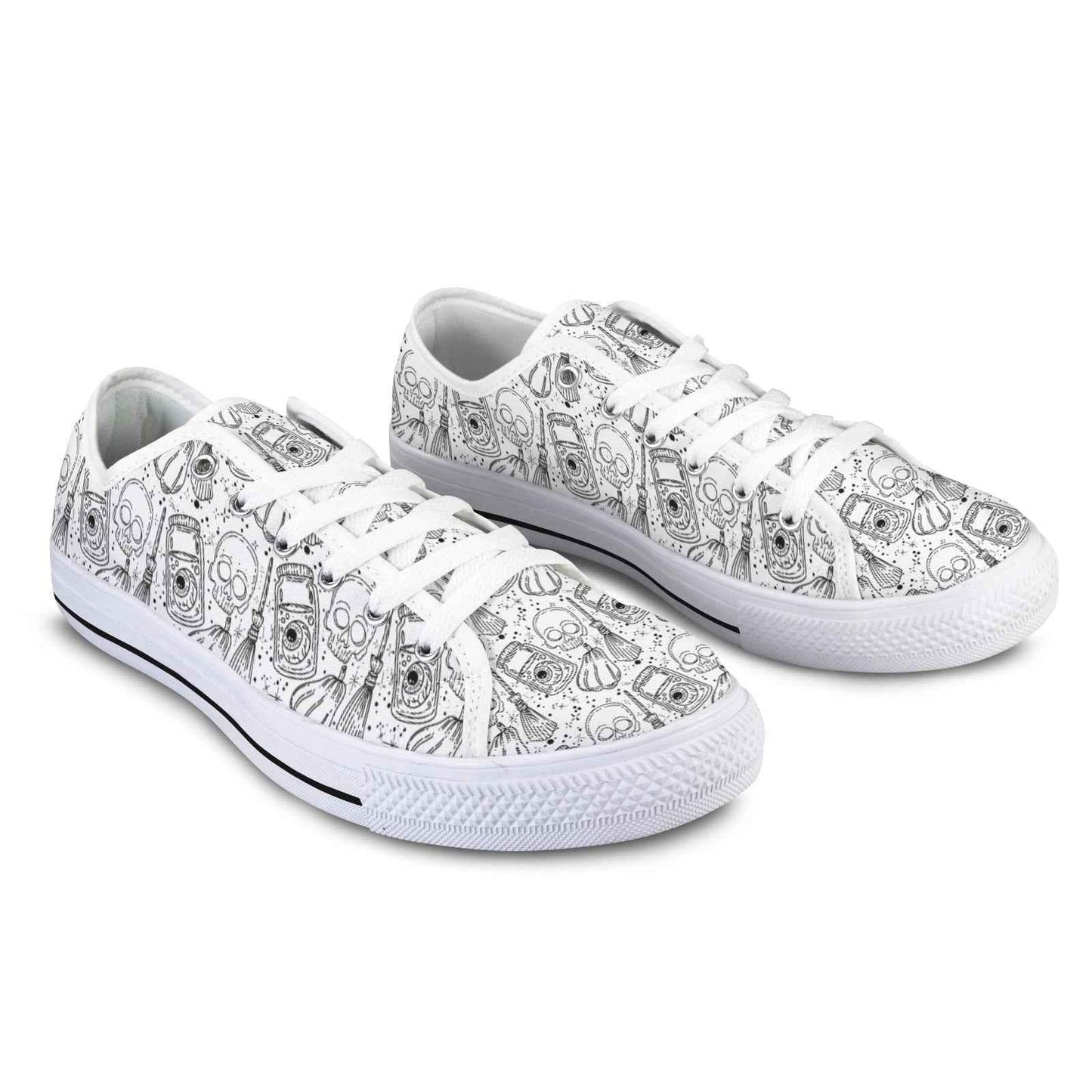 Seattle Low Top Men's Shoes With Abstract Design