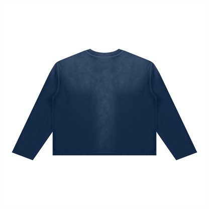 Sunfade Boxy Long Sleeve T-Shirt For Men | MuddyStock Originals