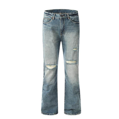 American Style Loose Men's And Women's Ripped Jeans MuddyStock