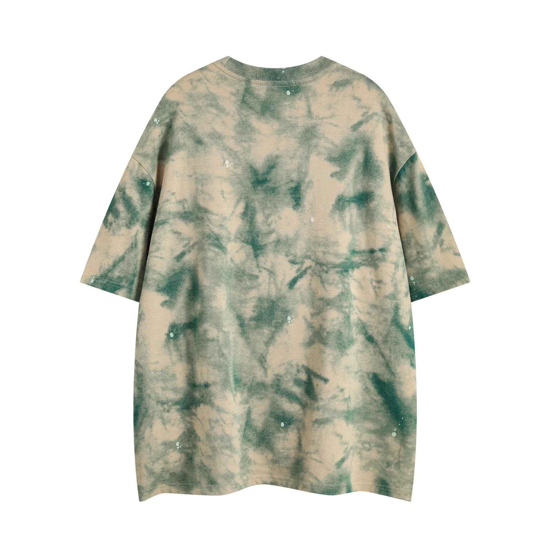 Tie Dye Camouflage Short Sleeve T-shirt For Men All Products