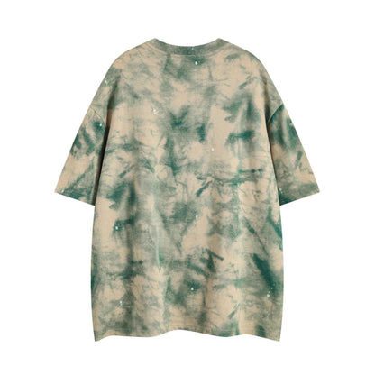 Tie Dye Camouflage Short Sleeve T-shirt For Men All Products