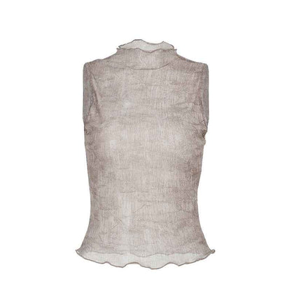 Half high neck sleeveless top for women | MuddyStpck Originals MuddyStock