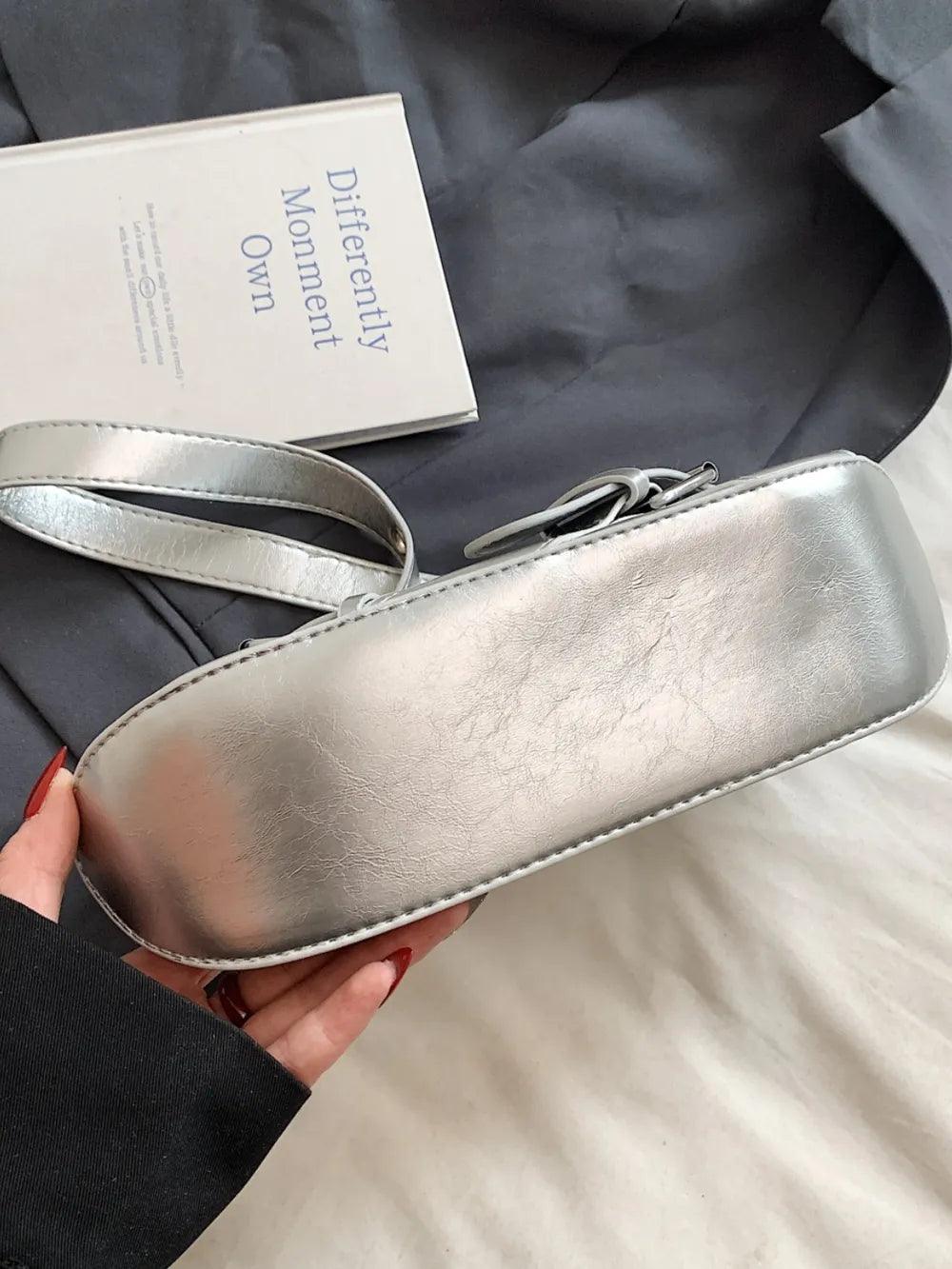 PU Leather Buckle Shoulder Bag | MuddyStock Originals