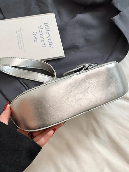 PU Leather Buckle Shoulder Bag | MuddyStock Originals