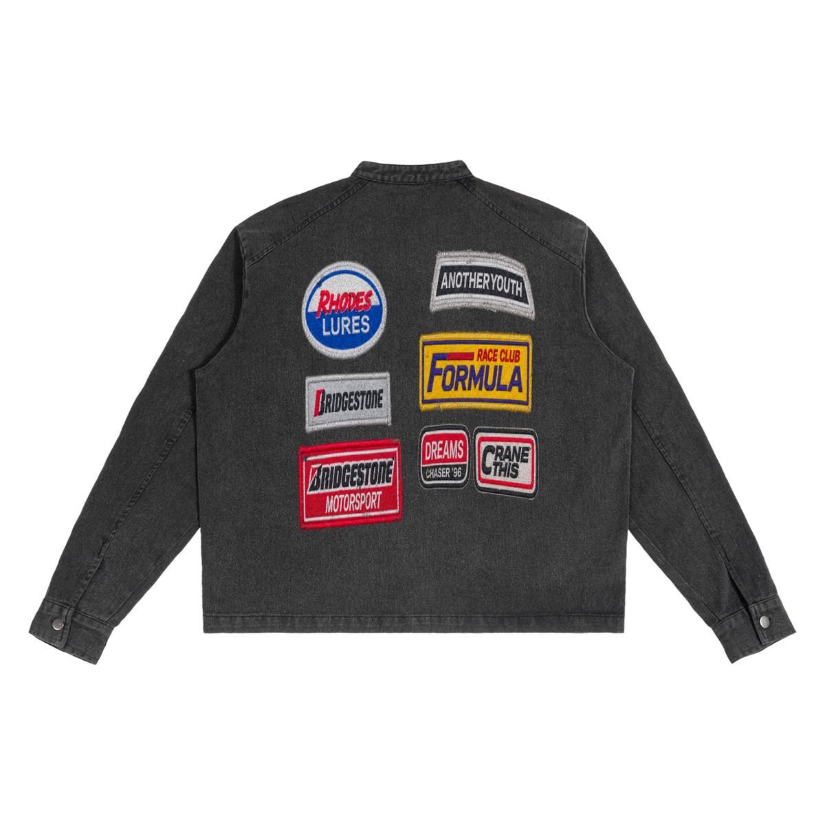 Denim Vintage Washed Jacket For Men | MuddyStock Originals Black