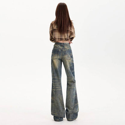 Women's Flared Low Waist Jeans | MuddyStock Originals MuddyStock