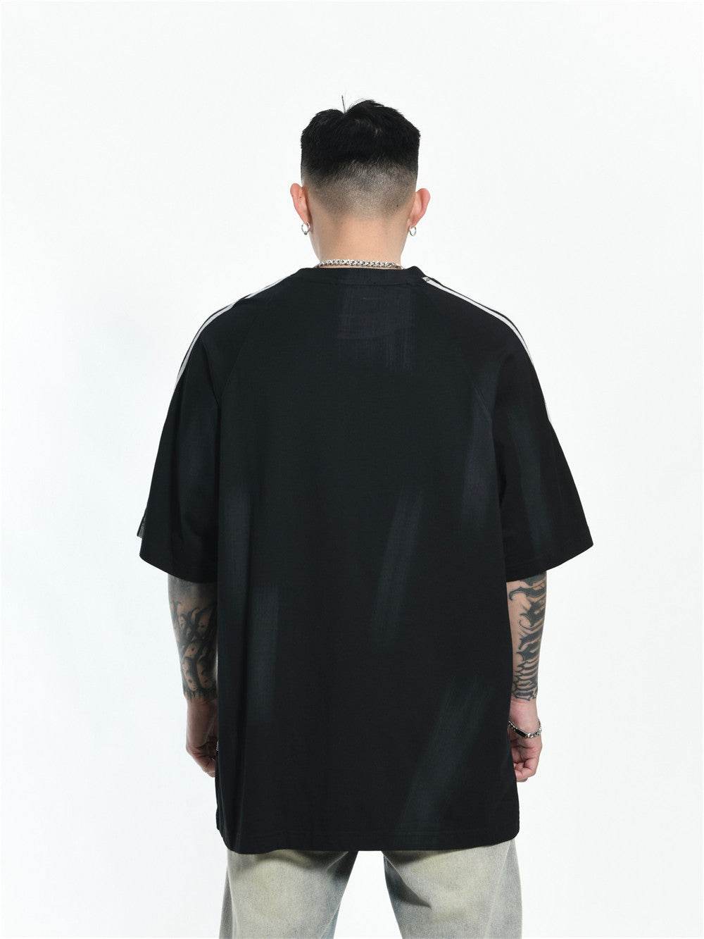 Fashion Letter Loose Short Sleeve T-shirt For Men MuddyStock