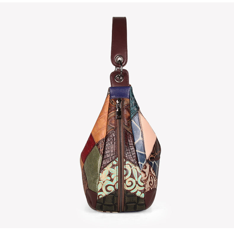 Women's Large Capacity Stitching Shoulder Tote Bag