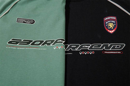 Sports Loose T-shirt Men's Color Contrast Patchwork MuddyStock
