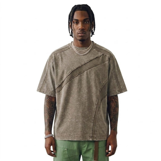 Worn-Out Washed Pure Cotton Short Sleeve T-Shirt For Men | MuddyStock Originals eprolo