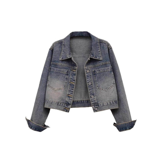 Denim Short Loose Casual Jacket For Women | MuddyStock Originals MuddyStock