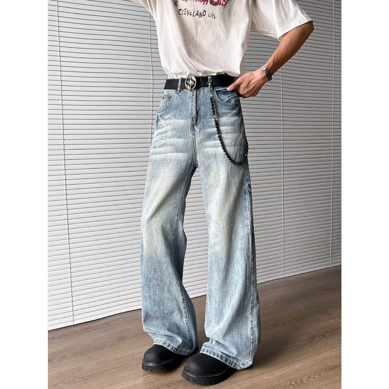 Light blue washed denim jeans for men | MuddyStock Originals MuddyStock