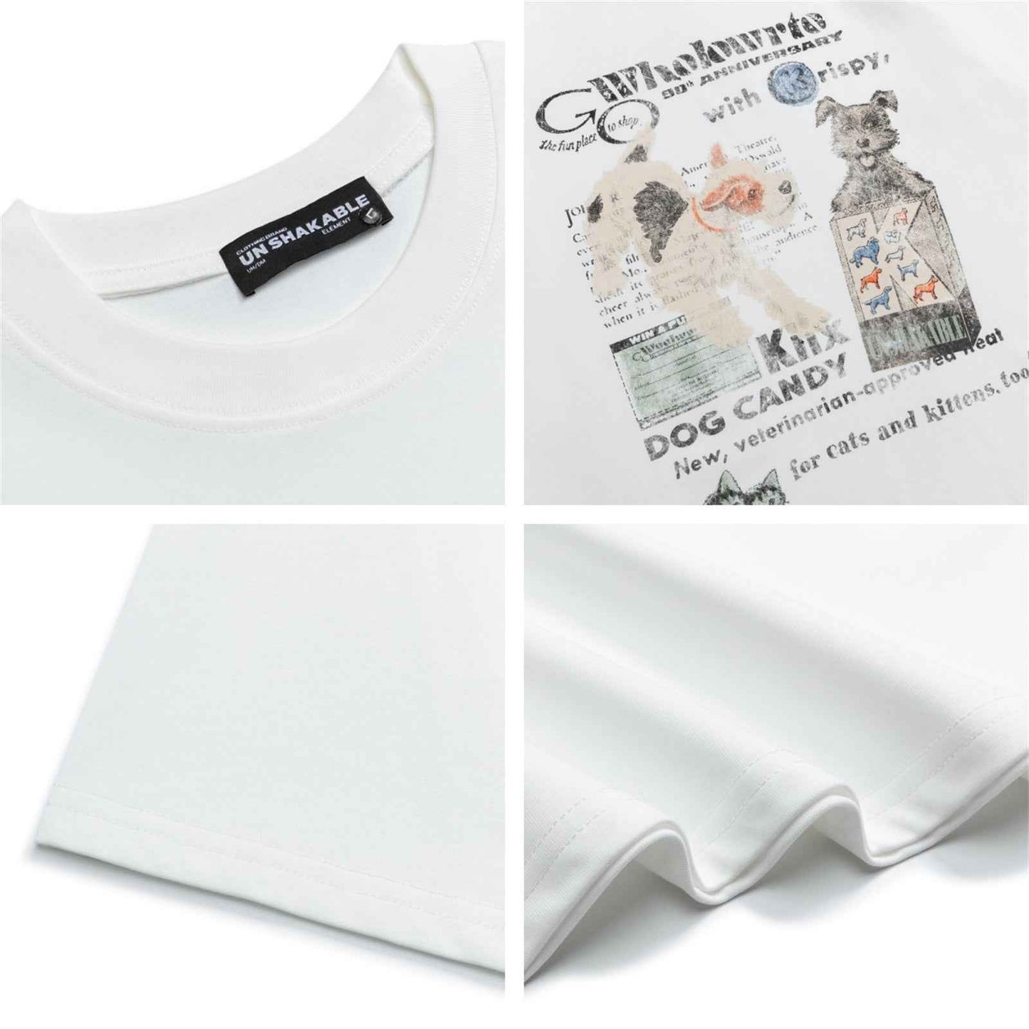 Street Graffiti Dog Print Short Sleeve T-Shirt For Men And Women | MuddyStock Originals MuddyStock