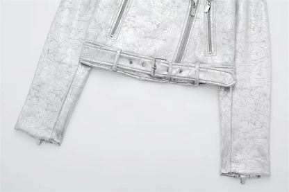 Metal Motorcycle Jacket Autumn Zipper Coat All Products