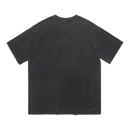 Old Washed Short-sleeved T-shirt For Men null