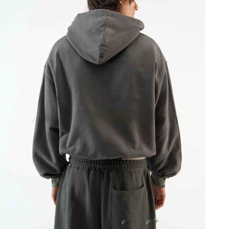 Hoodie With Fake Two-piece Design For Women MuddyStock