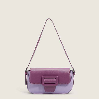 Niche French Underarm Shoulder Bag For Women Purple