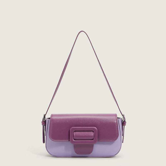 Niche French Underarm Shoulder Bag For Women Purple