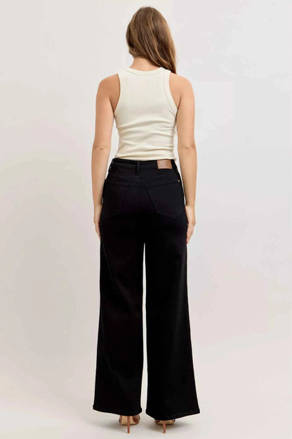 High-Waisted Wide Leg Jeans For Women Trendsi
