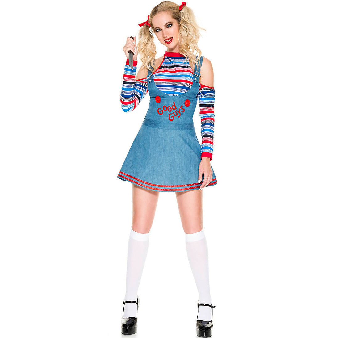 Cosplay Scary Doll Possession Outfit for Women for Halloween