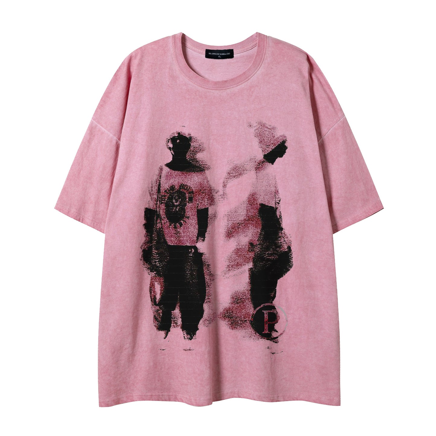 Loose casual T-shirt for men and women | MuddyStock Originals Pink MuddyStock